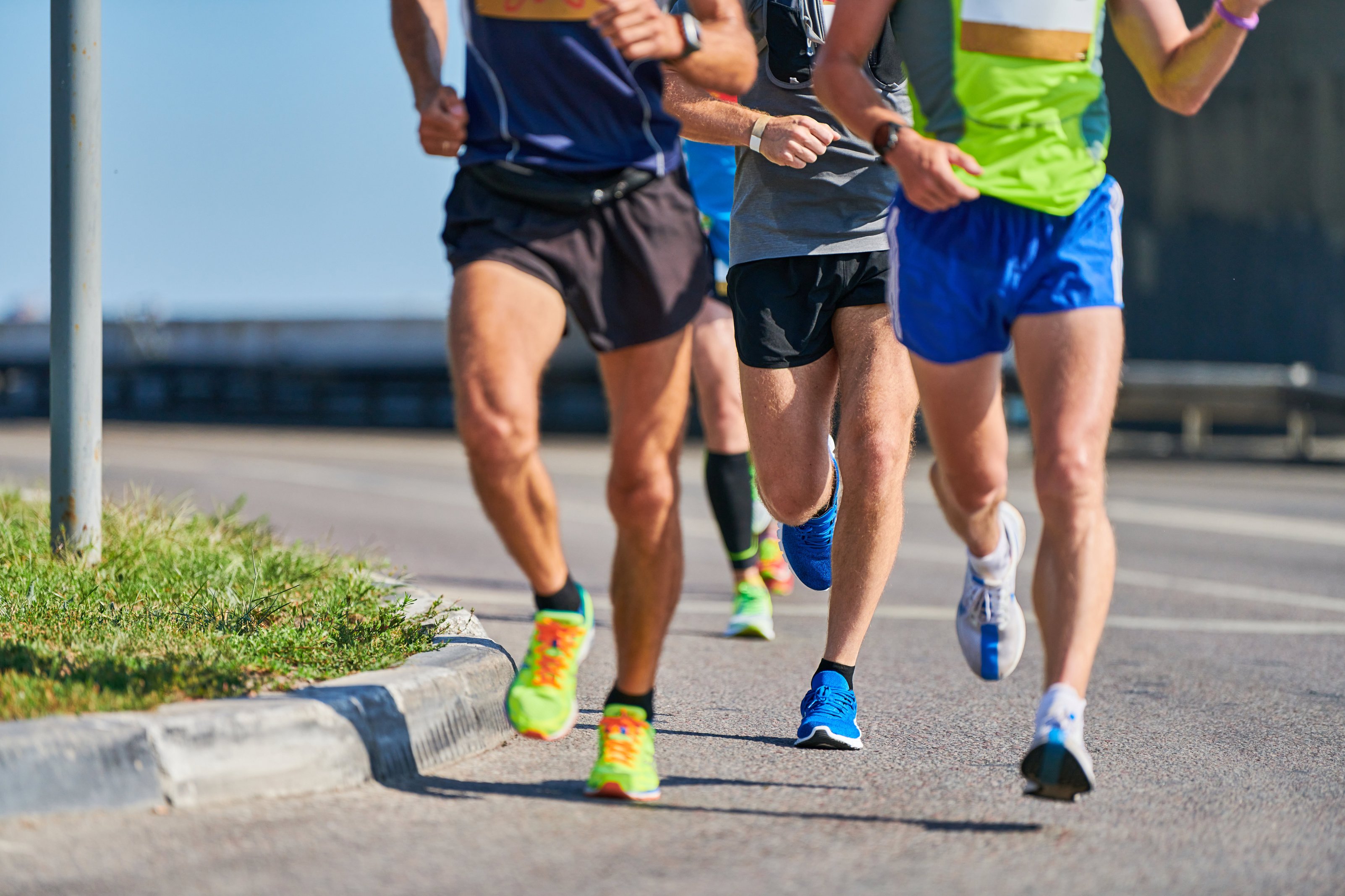 Marathon Runners on City Road.